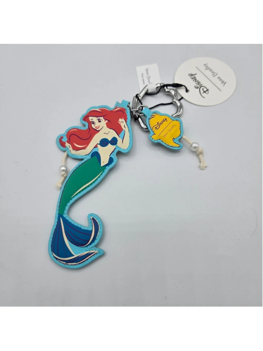 Vera Bradley Disney Ariel Bag Charm Shell Clip Little Mermaid NWT